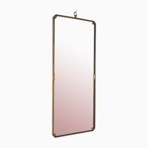 Specchio vintage in ottone di Fontana Arte, anni '60