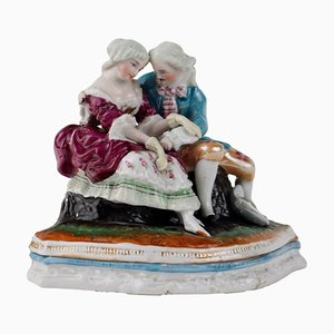 Porcelain Scene Inkwell the Paris, 1860s