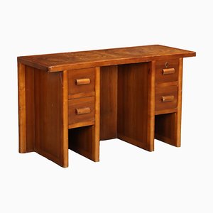 Vintage Italian Desk in Walnut, 1940s