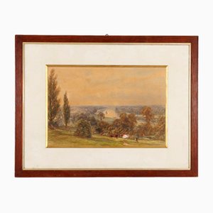 H. Clifford Warren, Landscape, Watercolour and Pencil