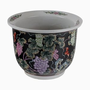 Vase Cachepot en Porcelaine à Motif