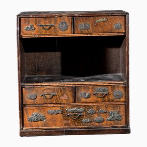 Antique Chinoiserie Secretaire in Wood