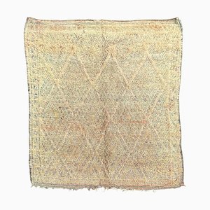 Vintage Handwoven Moroccan Wool Rug
