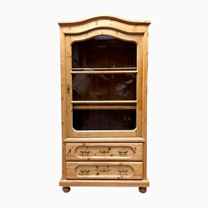Antique Wilhelminian Display Cabinet in Spruce, 1860s