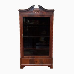 Antique Baroque Display Cabinet in Mahogany, 1860