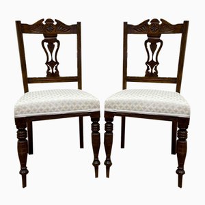 Set of Antique Dining Chairs in Mahogany, England, 1850s