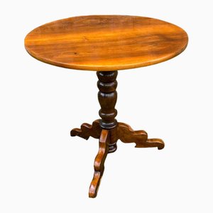 Antique Salon Table in Walnut, France, 19th Century