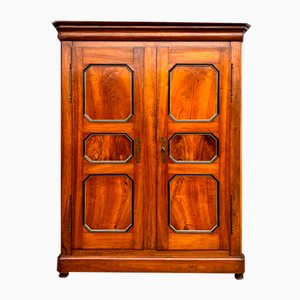 Antique Louis Philippe Walnut Cupboard, 1850
