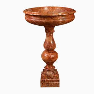 Antique Italian Red Marble Tub, 1870