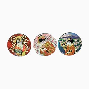 Vintage Japanese Magnets, 1950s, Set of 3