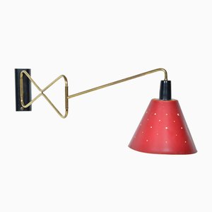 Mid-Century Articulated Swing-Arm Wall Light Task Lamp by Cosack Leuchten, Germany, 1950s