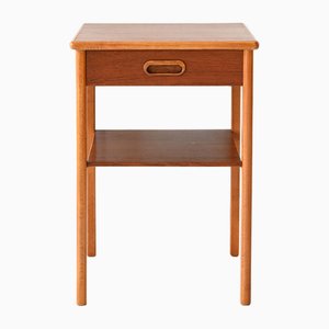 Scandinavian Teak Bedside Table, 1960s