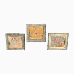 Framed Rug for Wall, 1980s, Set of 3