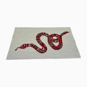 Colorful Snake Design Wall Hanging, 1980s