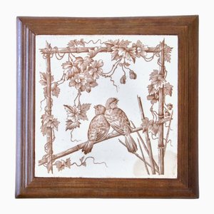 Großer Untersetzer aus dem 19. Jh. von Longwy, 1878