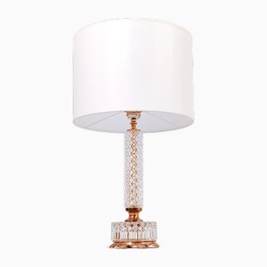 French Crystal Table Lamp, 1950s