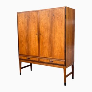 Enfilade Haut Mid-Century en Teck avec 2 Tiroirs attribué à Niels Otto Møller, 1960s
