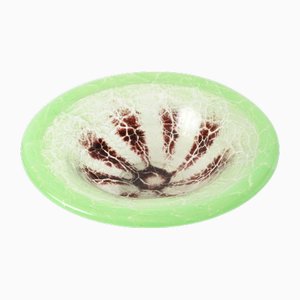 Art Deco Ikora Glass Bowl by Karl Weidmann for WMF, 1930s
