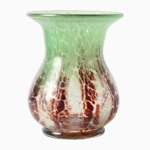 Art Deco Ikora Glass Vase by Karl Weidmann for WMF, 1930s