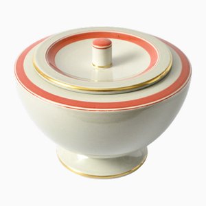 Caja de loza danesa Art Déco de Aluminia Royal Copenhagen, años 40