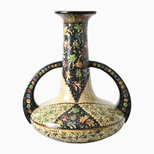 Italian Hand-Painted Pottery Vase from Molaroni, 1950s