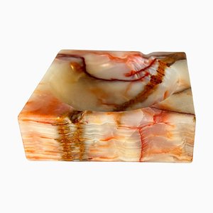 Italian Square Shaped Ashtray in Onyx, 1960