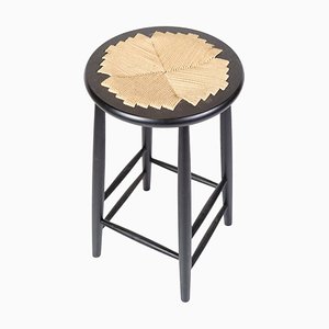 Barstuhl Modell J165b aus schwarz lackiertem Holz von Jørgen Bækmand von Fdb