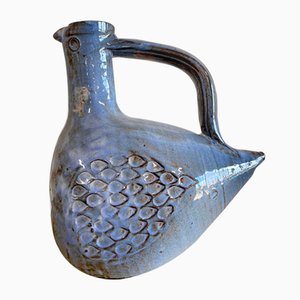 Vintage French Ceramic Zoomorphic Pitcher, 1960s