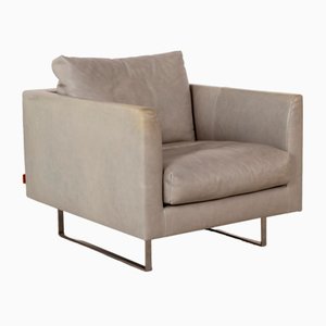 Montis Axel Leather Armchair Grey Greige