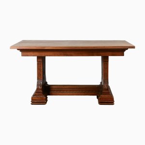 Tavolo Art Deco con prolunghe in legno