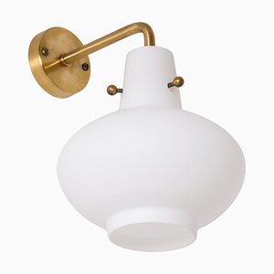 Hans Bergström zugeschriebene Wandlampe, Schweden, 1950er