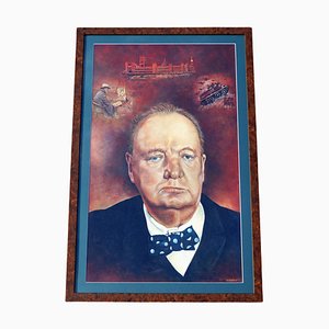 JJ Burrett, Winston Churchill, Ölgemälde