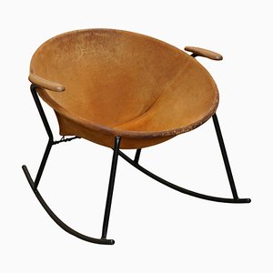 Balloon Lounge Rocking Armchair by Hans Olsen for Warm Nordic, 1960s