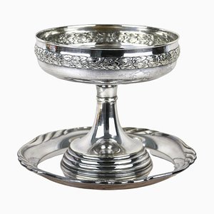 Milieu de Table Art Nouveau Argenté avec Plateau WMF, 1915, Set de 2