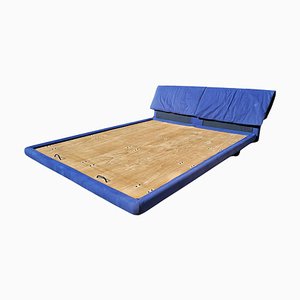 Italian Modernist Marlo Bed attributed to Afra and Tobia Scarpa for Molteni, 1982