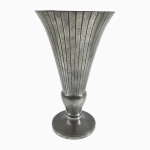 Vintage Art Deco Pewter Vase by Just Andersen, Denmark, 1930s