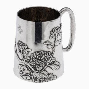 Antique Chinese Export Silver Mug, 1900