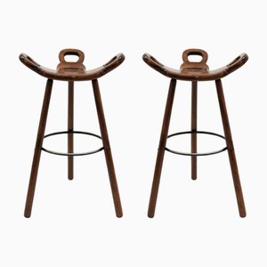 Vintage Marbella Barhocker von Sergio Rodriguez für Confonorm, 1970er, 2er Set