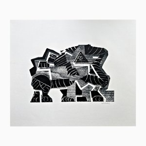 HAP Grieshaber, Original Color Woodcut, Signed, 1972