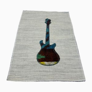 Chitarra da parete fatta a mano in seta, anni '80