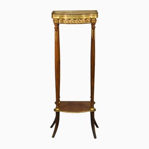 Hoher französischer Polsterständer aus Marmor im Louis Xvi Stil, 1890er
