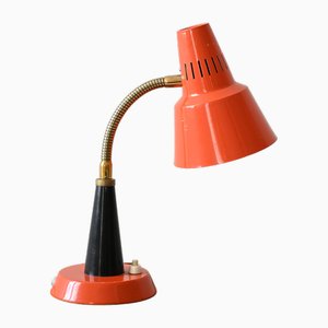 Orange Tischlampe, 1960er