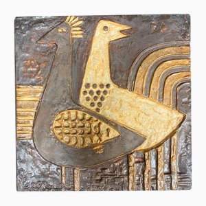 No. 185 Birds Wall Relief in Ceramic by Helmut Friedrich Schäffenacker