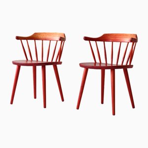 Set of Scandinavian Chairs by Yngve Ekström, 1960s