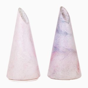 Italienische Tischlampen aus Muranoglas von Vistosi Murano, 1980er, 2er Set