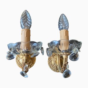 Italienische Vintage Wandleuchten, 1940er, 2er Set