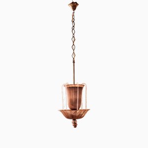 Murano Glass Pendant Lamp by Vittorio Zeccchin, Italy, 1920s
