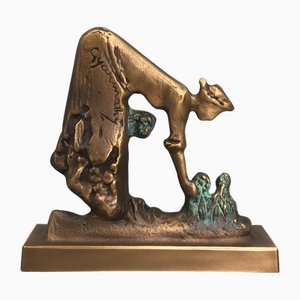 Gyarmathy János, Flower Picker, 1960s, Bronze
