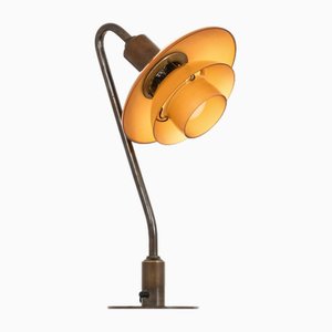 Lampe de Bureau avec Cadre en Laiton Bruni attribuée à Poul Henningsen, 1933
