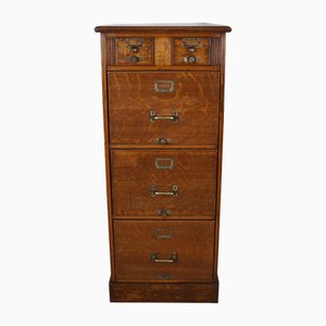 French Oak Apothecary Filing Cabinet, 1930s